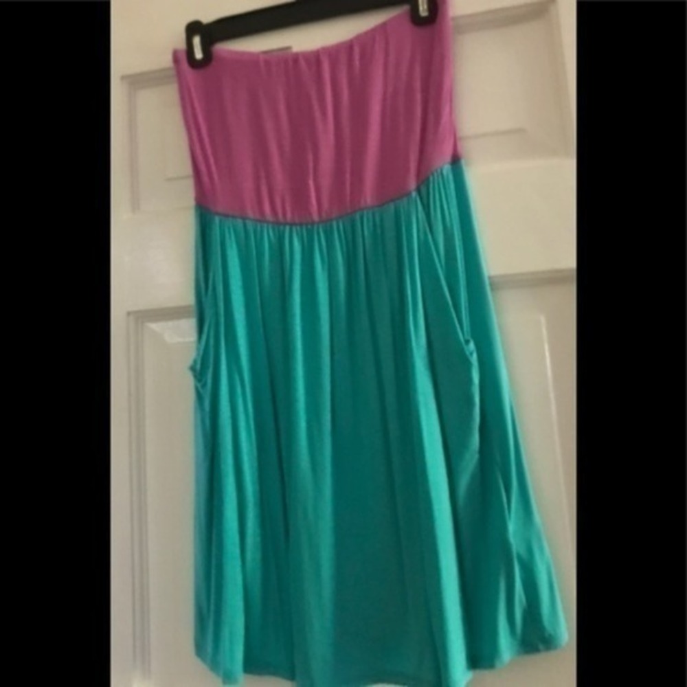Color Me Red Strapless Dress Size Small